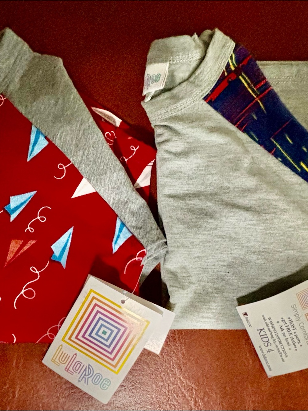 2 LuLaRoe Kids shirt size 4